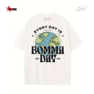 Bomma LUXURY BLACK BAGGY TSHIRT - EVERY DAY IS BOMMA DAY